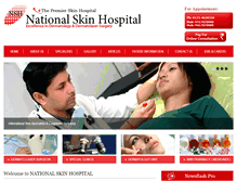 Tablet Screenshot of nationalskinhospital.com